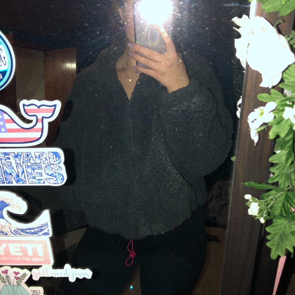 Dark grey fleece